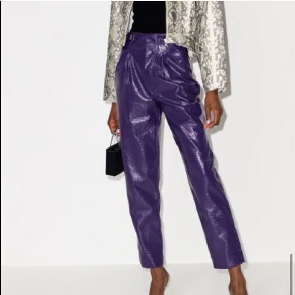 Rotate Vegan Leather Pants - Picture 4 of 9